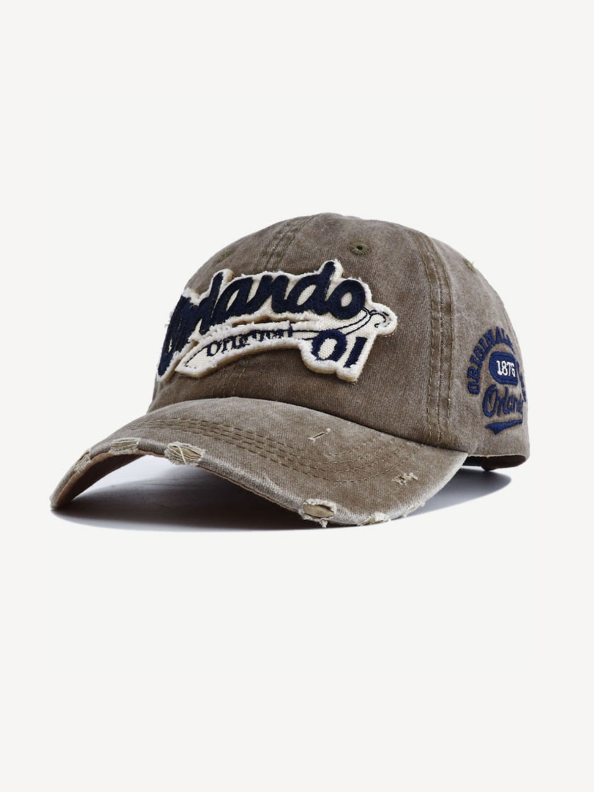 ORLANDO - Graphic Curved Cap Brown 54-60cm | Teenwear.eu