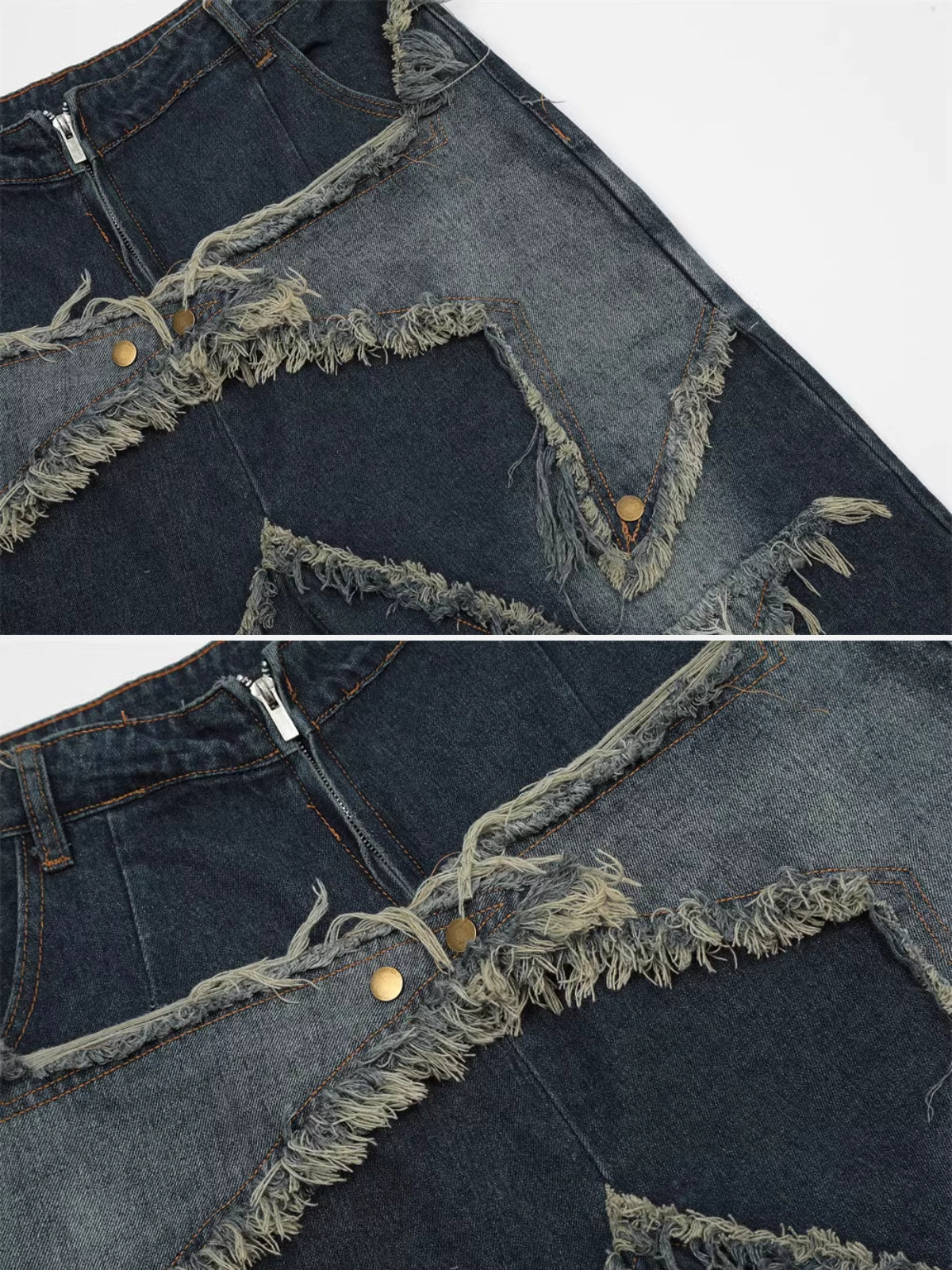 STARS - Baggy Embroidered Graphic Jorts | TEENWEAR.EU