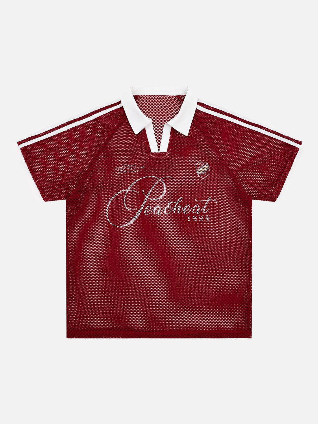PEACHEAT - Oversized Graphic Polo Jersey Shirt