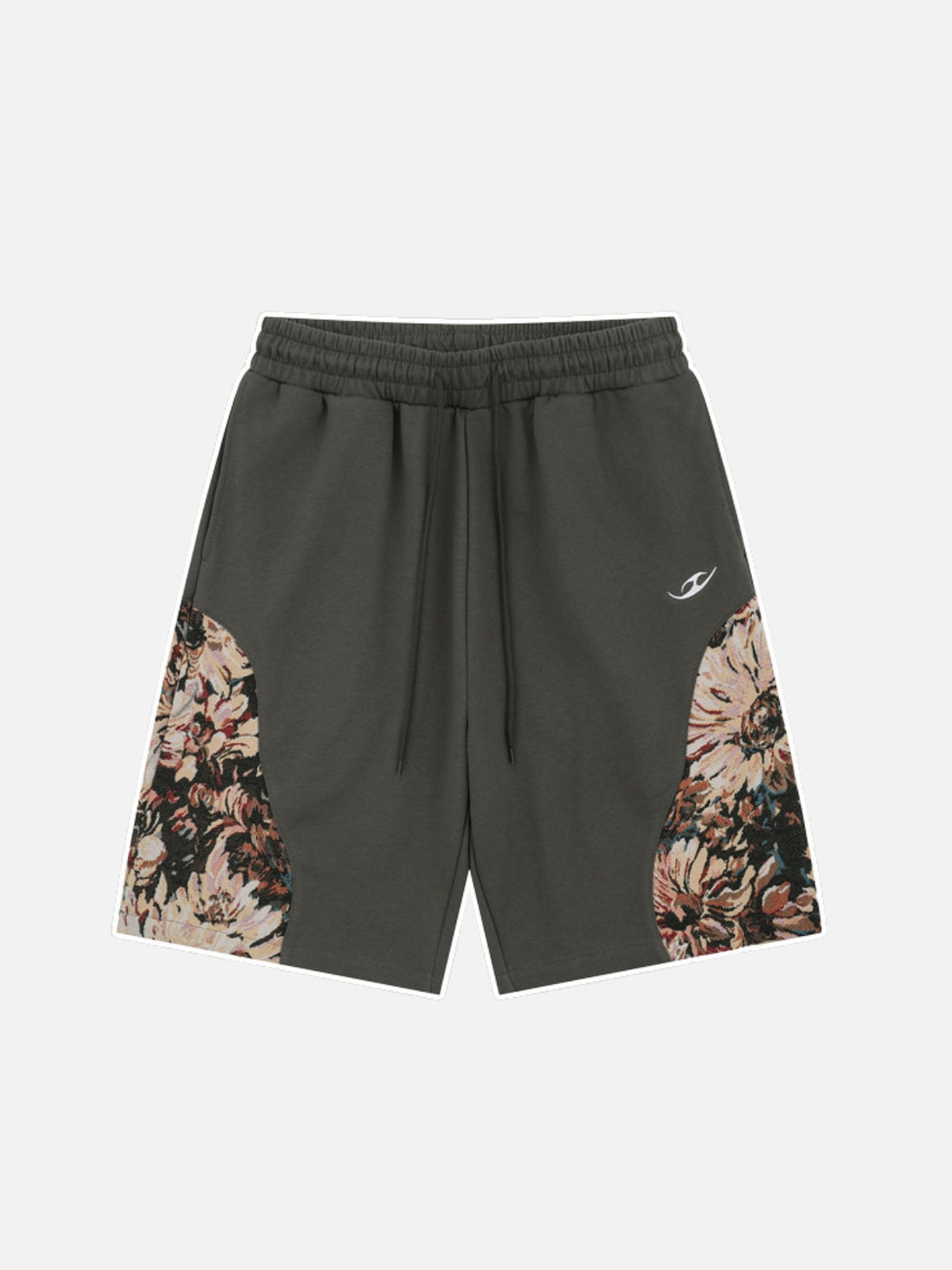 GODLY - Baggy Cotton Graphic Shorts Black | Teenwear.eu