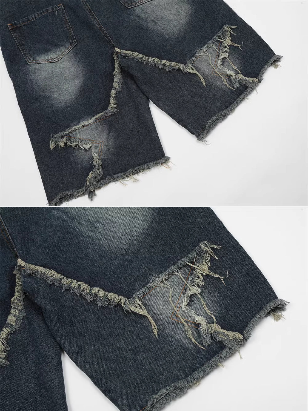 STARS - Baggy Embroidered Graphic Jorts | TEENWEAR.EU