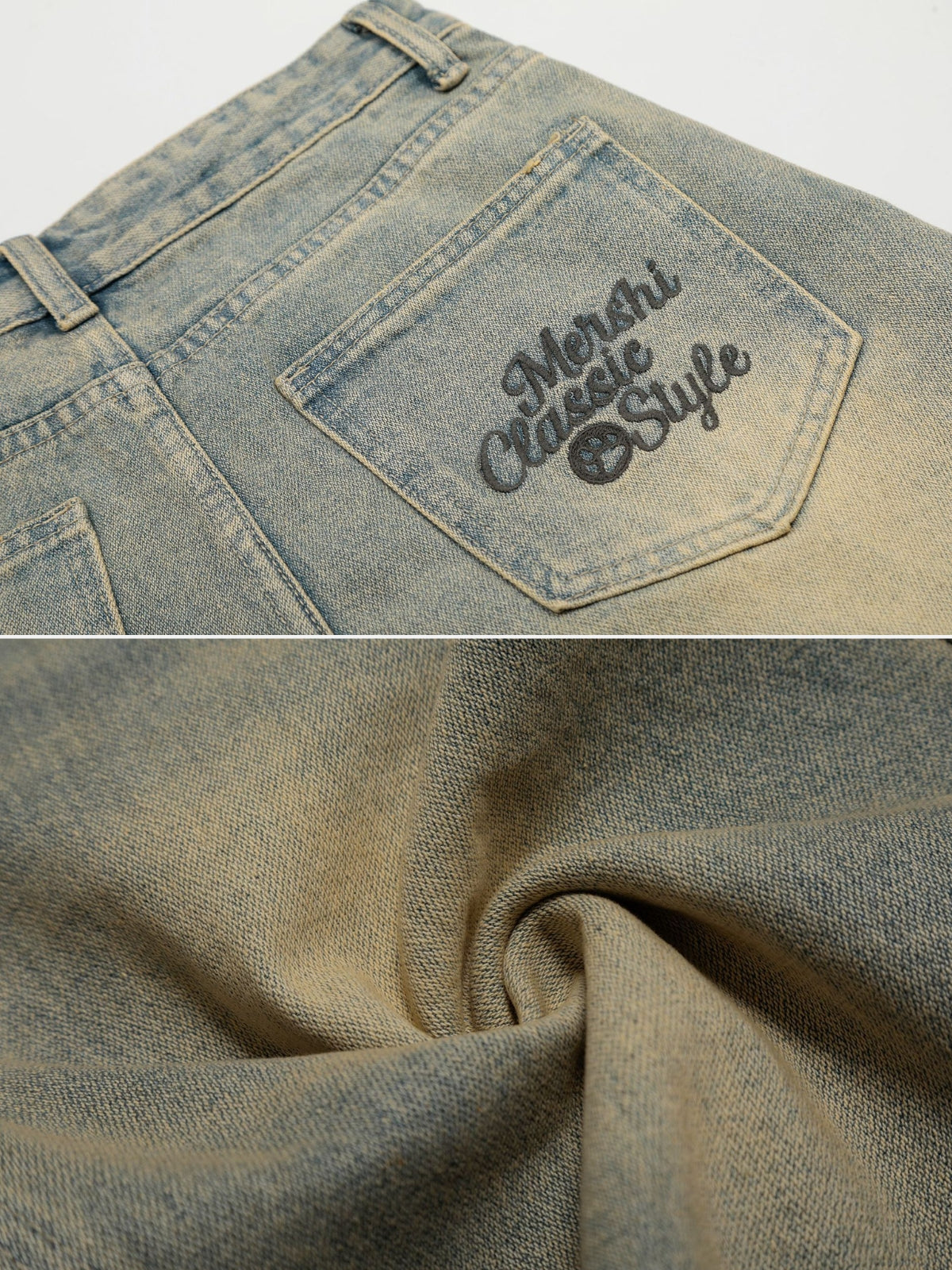 MERSHI - Baggy Denim Basic Shorts