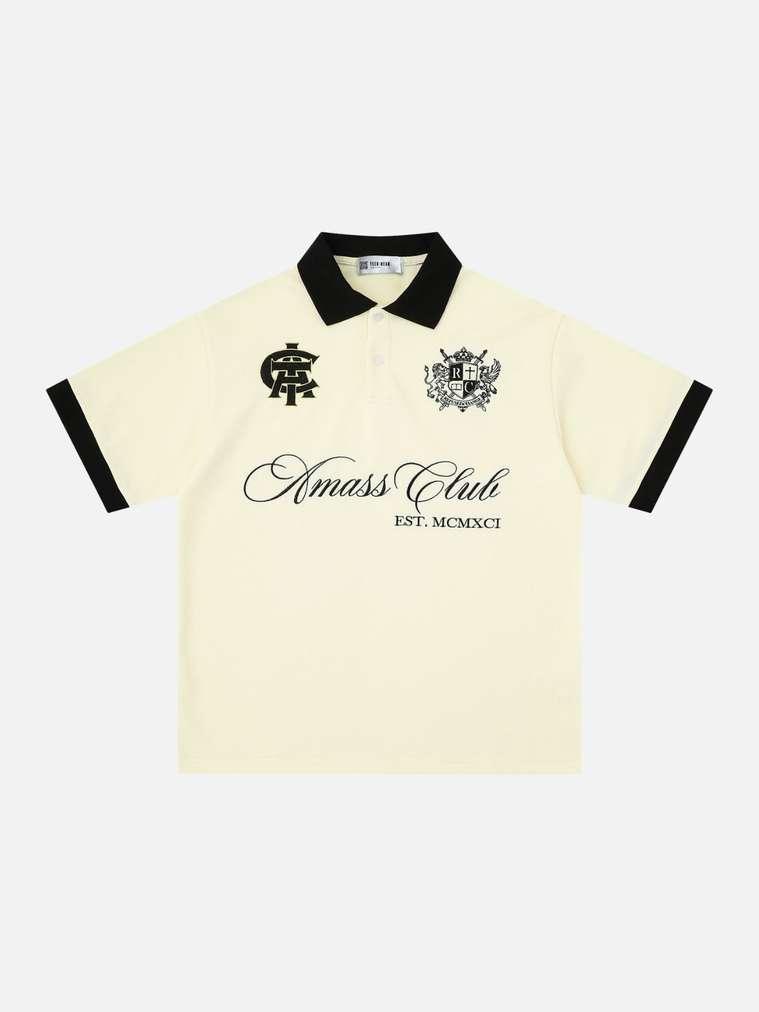 ELEGANTE - Oversized Graphic Polo Shirt