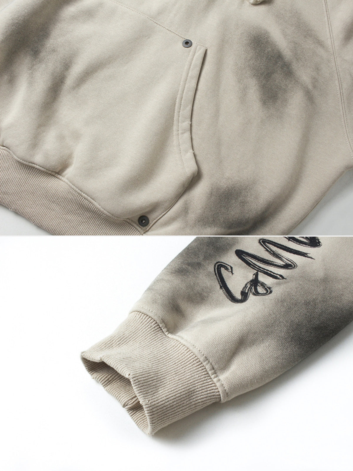 MATERIAL - Oversized Embroidered Hoodie | TEENWEAR.EU