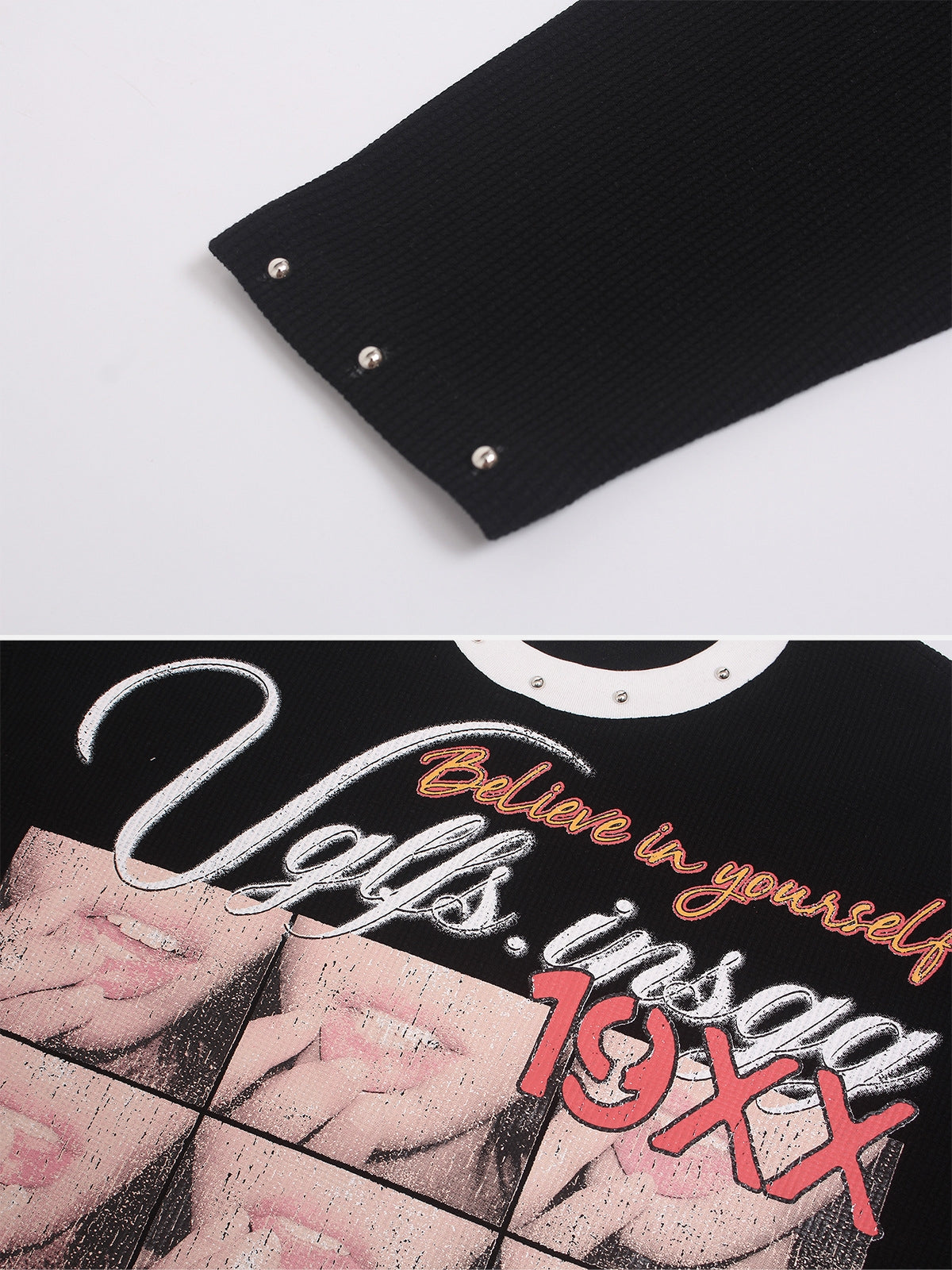 HOTTIE - Printed Waffle Long Sleeve | Teenwear.eu