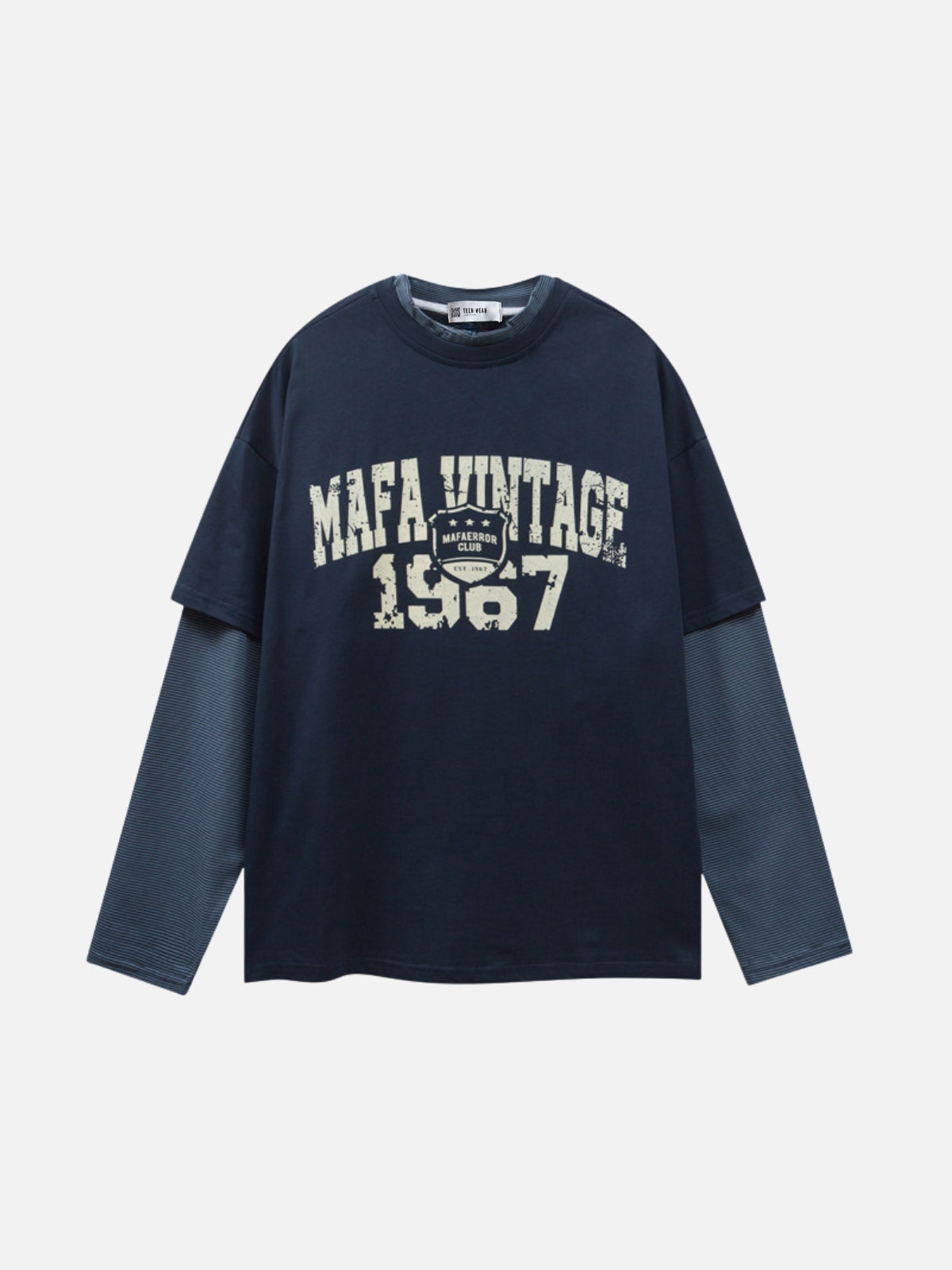 MAFA - Vintage Oversized Graphic Long Sleeve T-Shirt