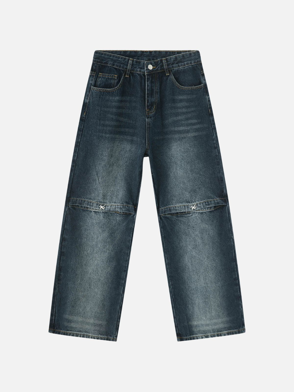 LAMINATED - Baggy Basic Jeans Blue | TEENWEAR.EU