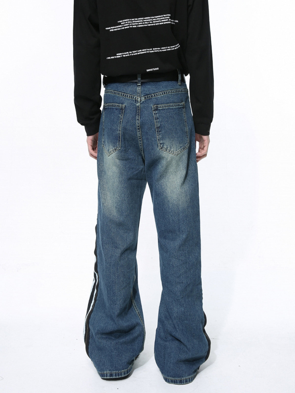 ZIPLERS - Flared Embroidered Zip Jeans | TEENWEAR.EU