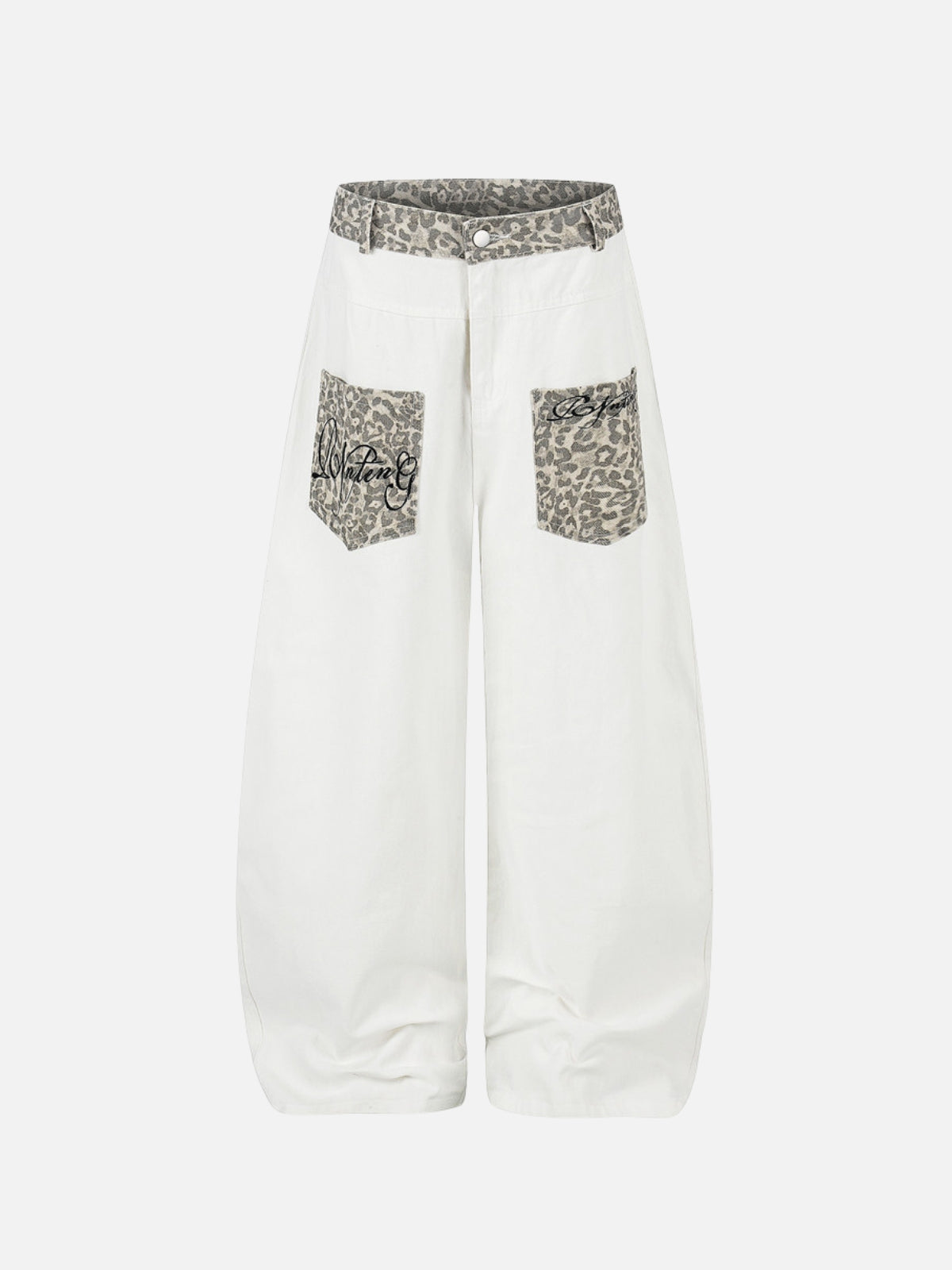 LOVELY - Baggy Graphic Jeans White | Teenwear.eu