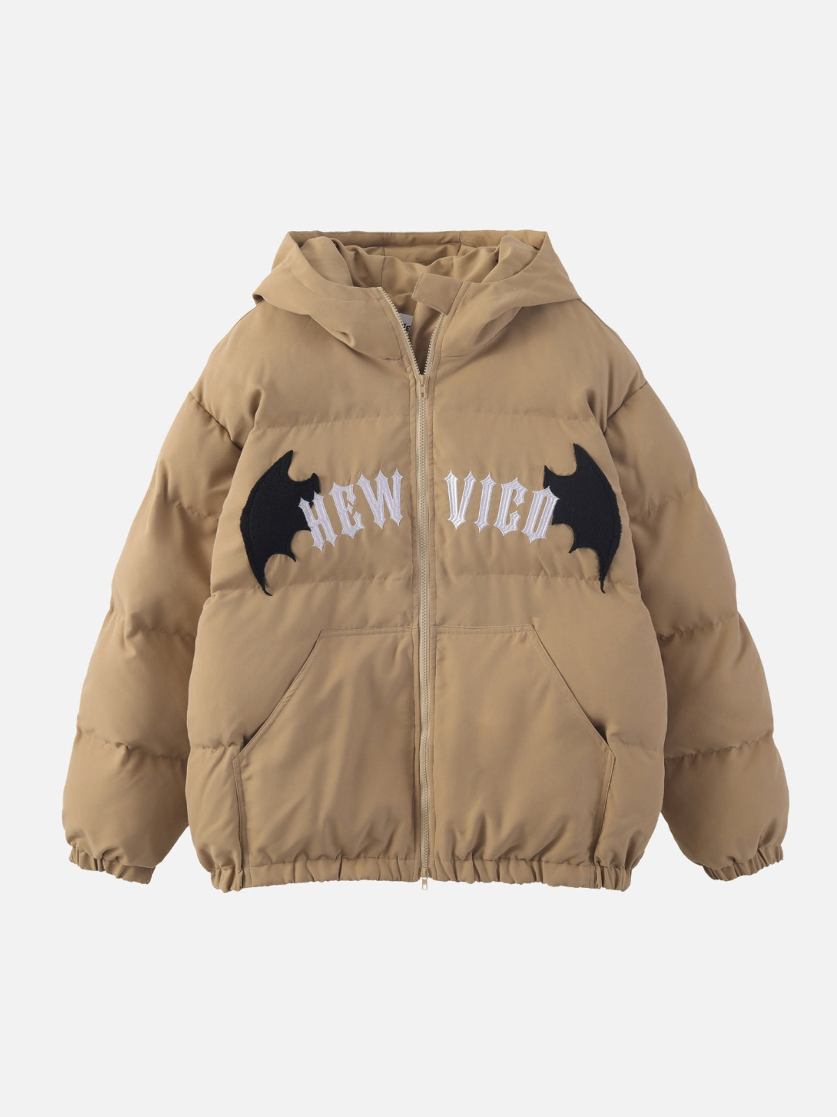 NEW VICO - Puffer Graphic Jacket Brown | Teenwear.eu