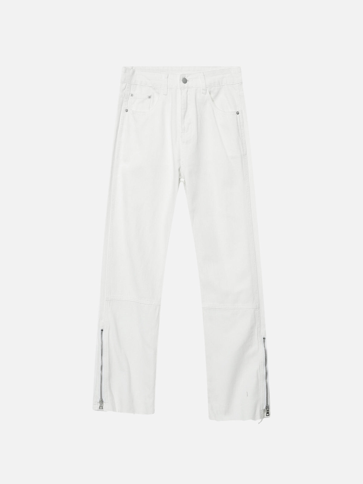 CUFF - Straight Basic Jeans White | TEENWEAR.EU