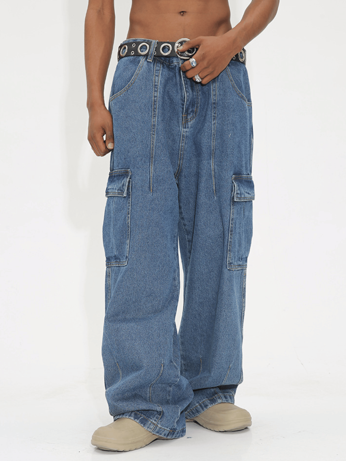 DARKET - Loose Cargo Basic Jeans | Teenwear.eu