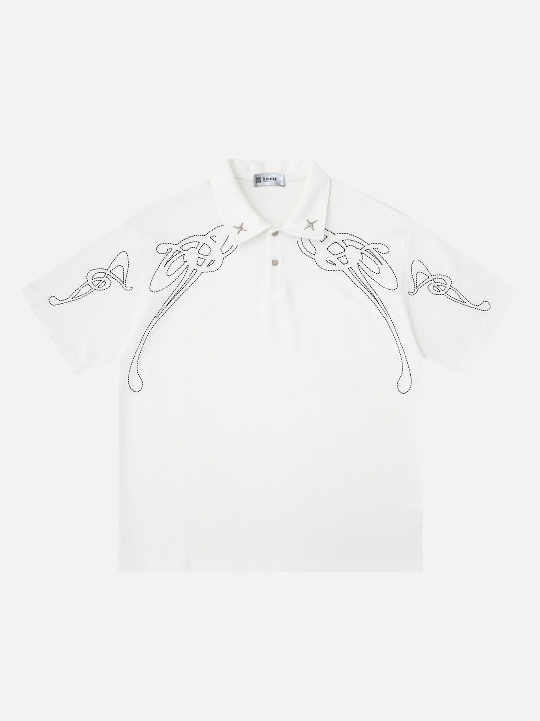 WINGY - Graphic Polo Shirt Black | Teenwear.eu