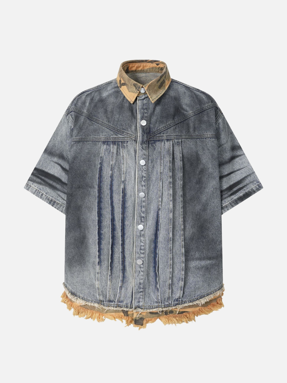 SKAUTY - Oversized Graphic Denim Jacket Light Blue | Teenwear.eu