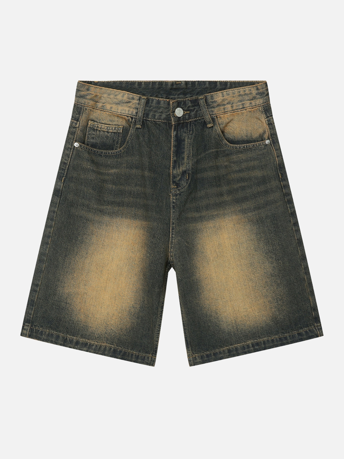 SEAR - Straight Denim Shorts Brown | TEENWEAR.EU