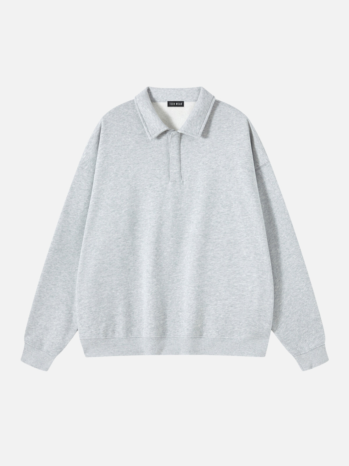 PULSE - Oversized Polo Shirt Grey | TEENWEAR.EU