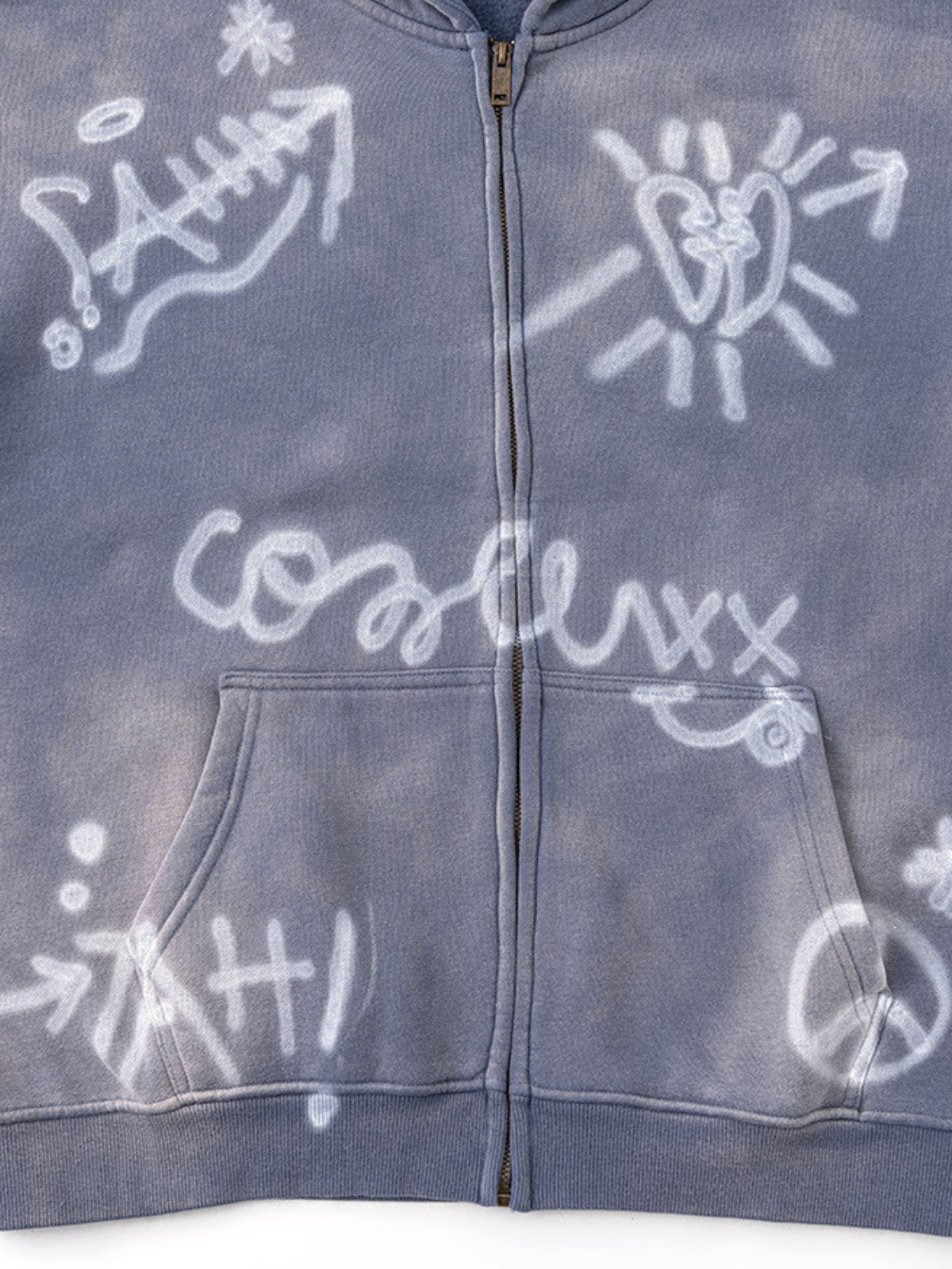 SYMBOLIKA - Oversized Print Zip Up Hoodie | TEENWEAR.EU