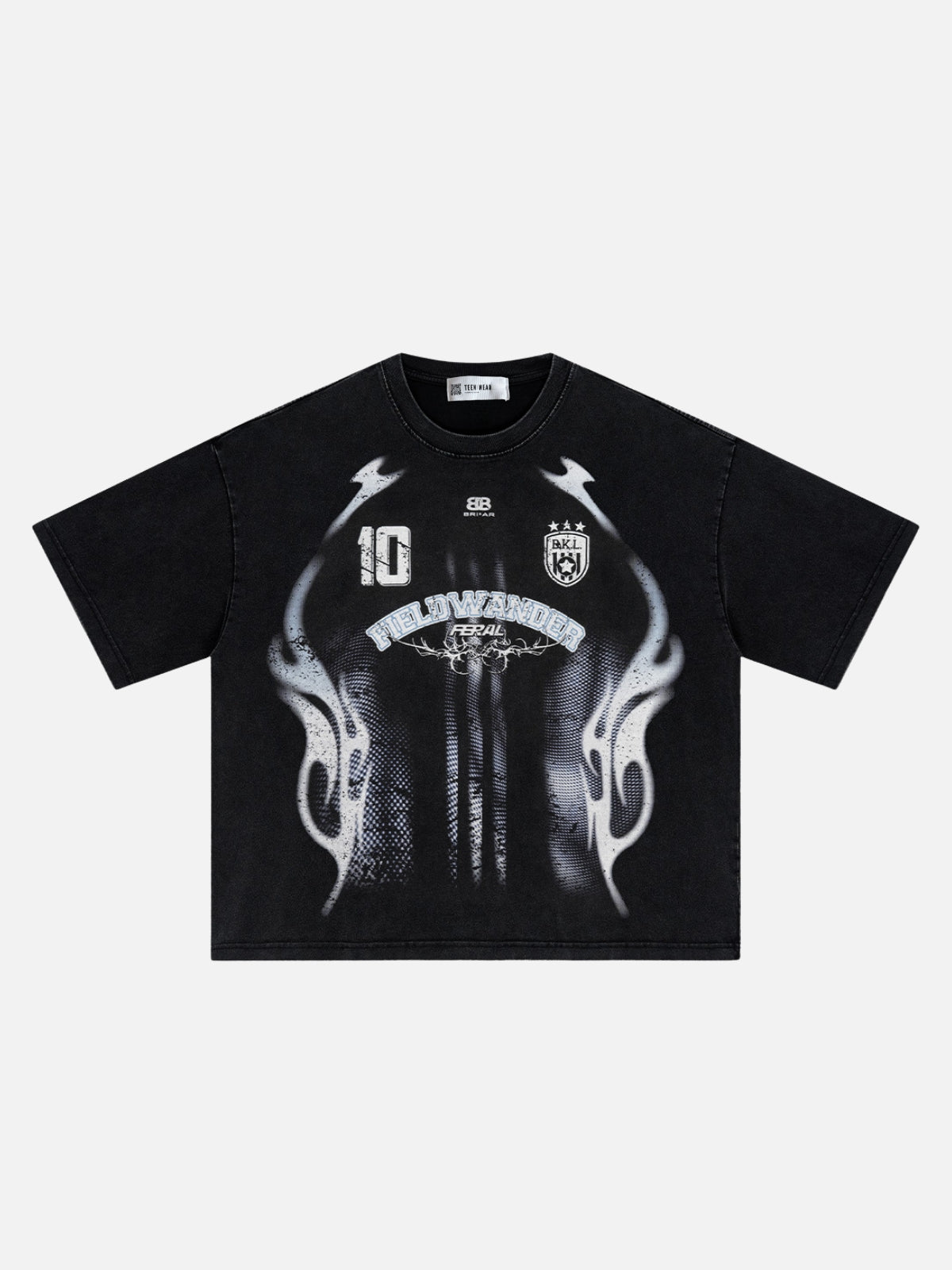 FERAL - Oversized Graphic T-Shirt Black | Teenwear.eu