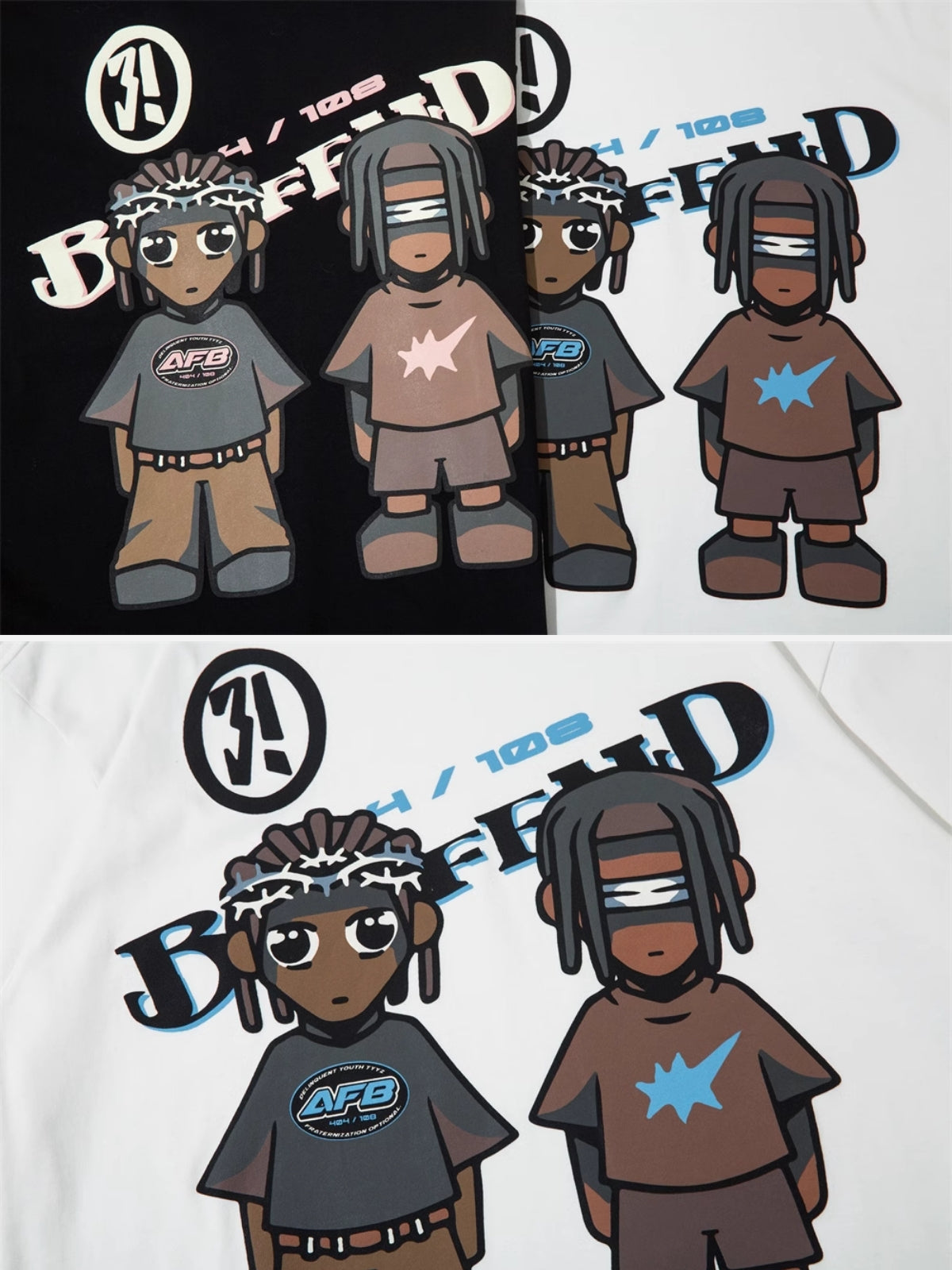 AFB - Oversized Print T-shirt | Teenwear.eu