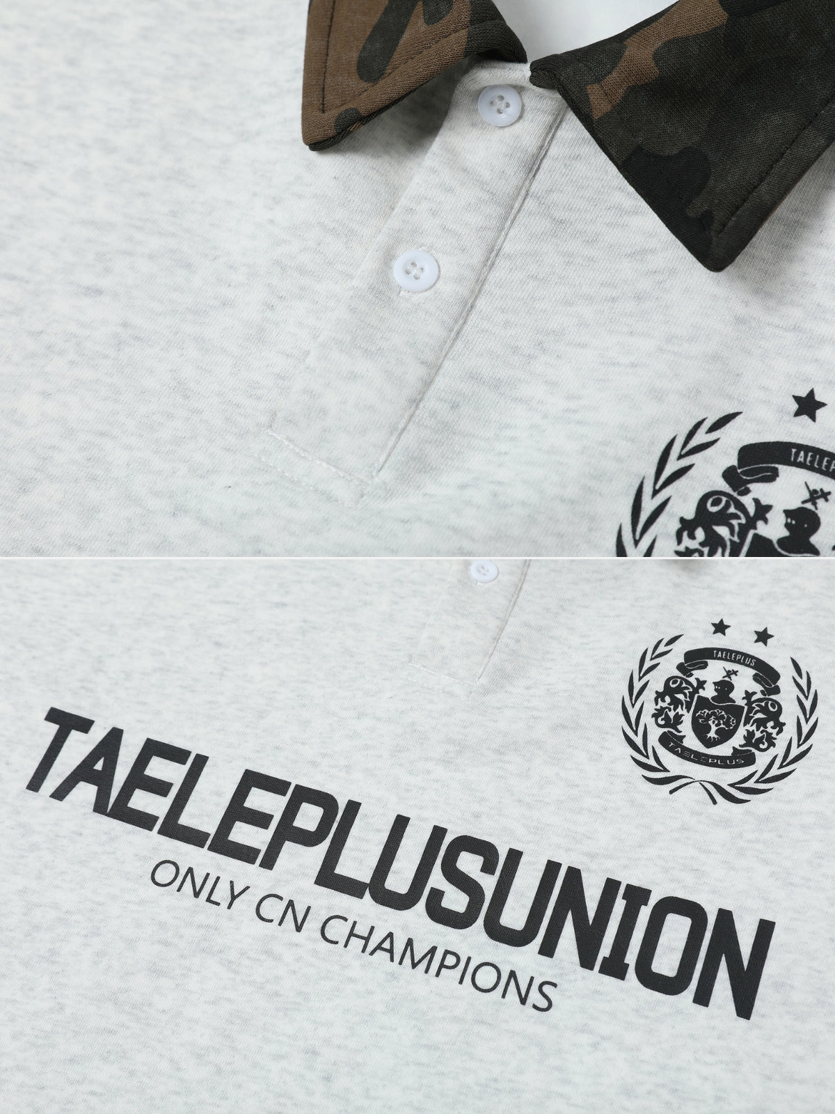 PLUSUNION - Oversized Print Long Sleeved Polo T-Shirt | TEENWEAR.EU