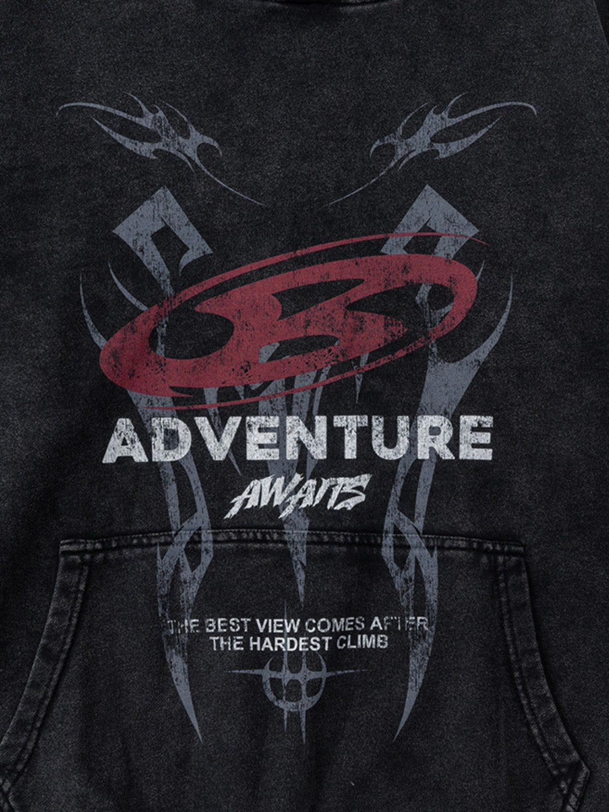 ADVENTURE - Oversized Print Hoodie | TEENWEAR.EU
