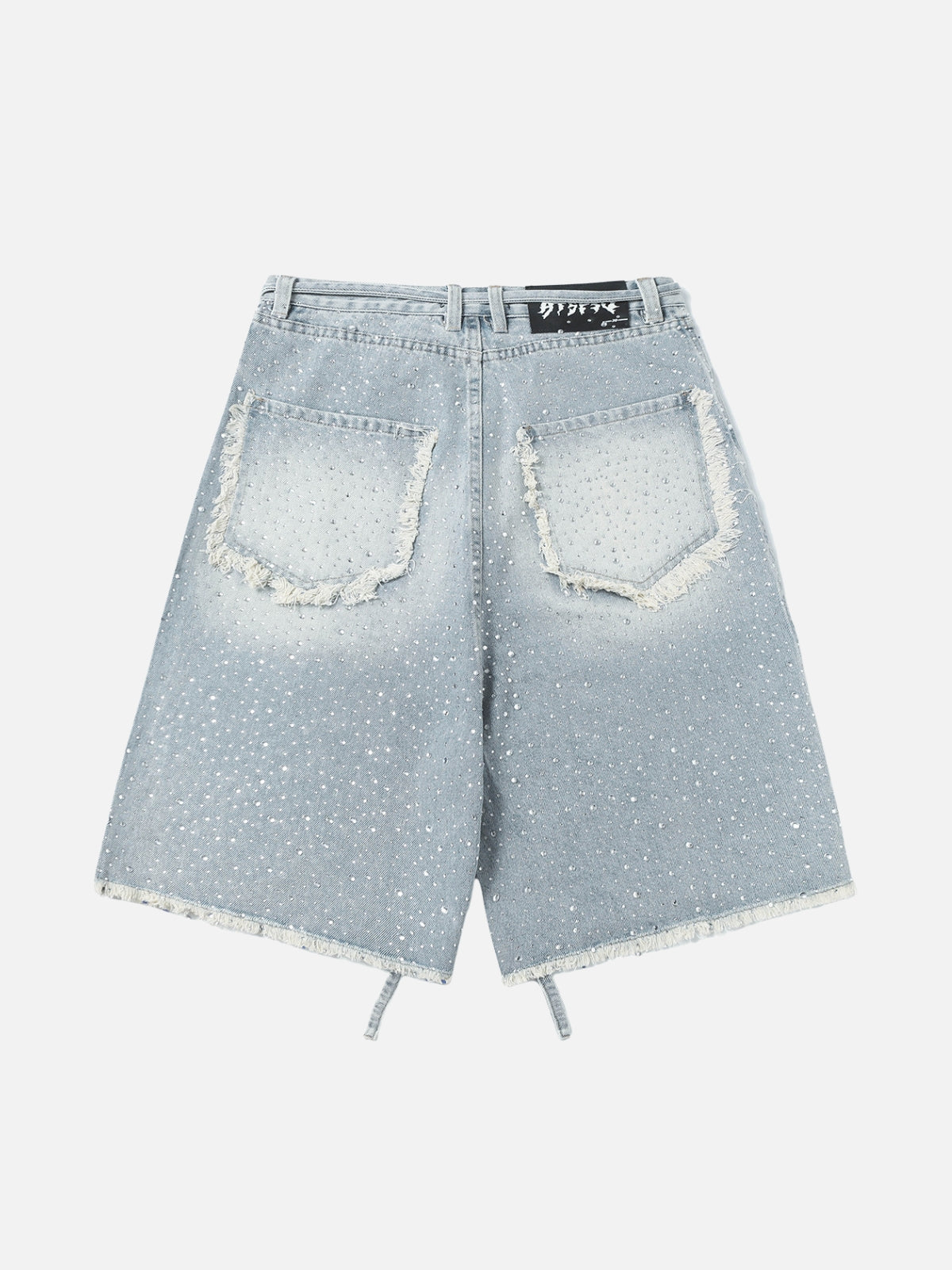 GLAMORCE - Rhinestone Loose Denim Jorts | TEENWEAR.EU