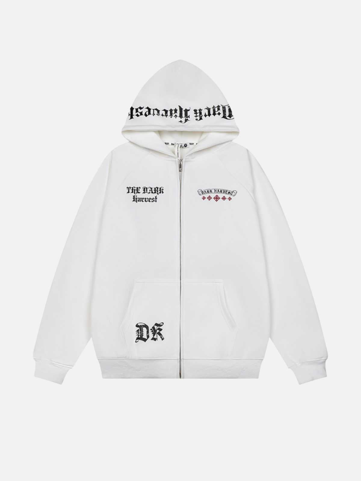 DRUKE - Oversized Graphic Hoodie White | Teenwear.eu
