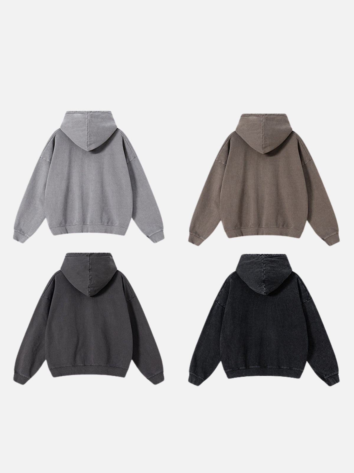 DRYSICK - Premium Oversized Basic Zip Up Hoodie | TEENWEAR.EU