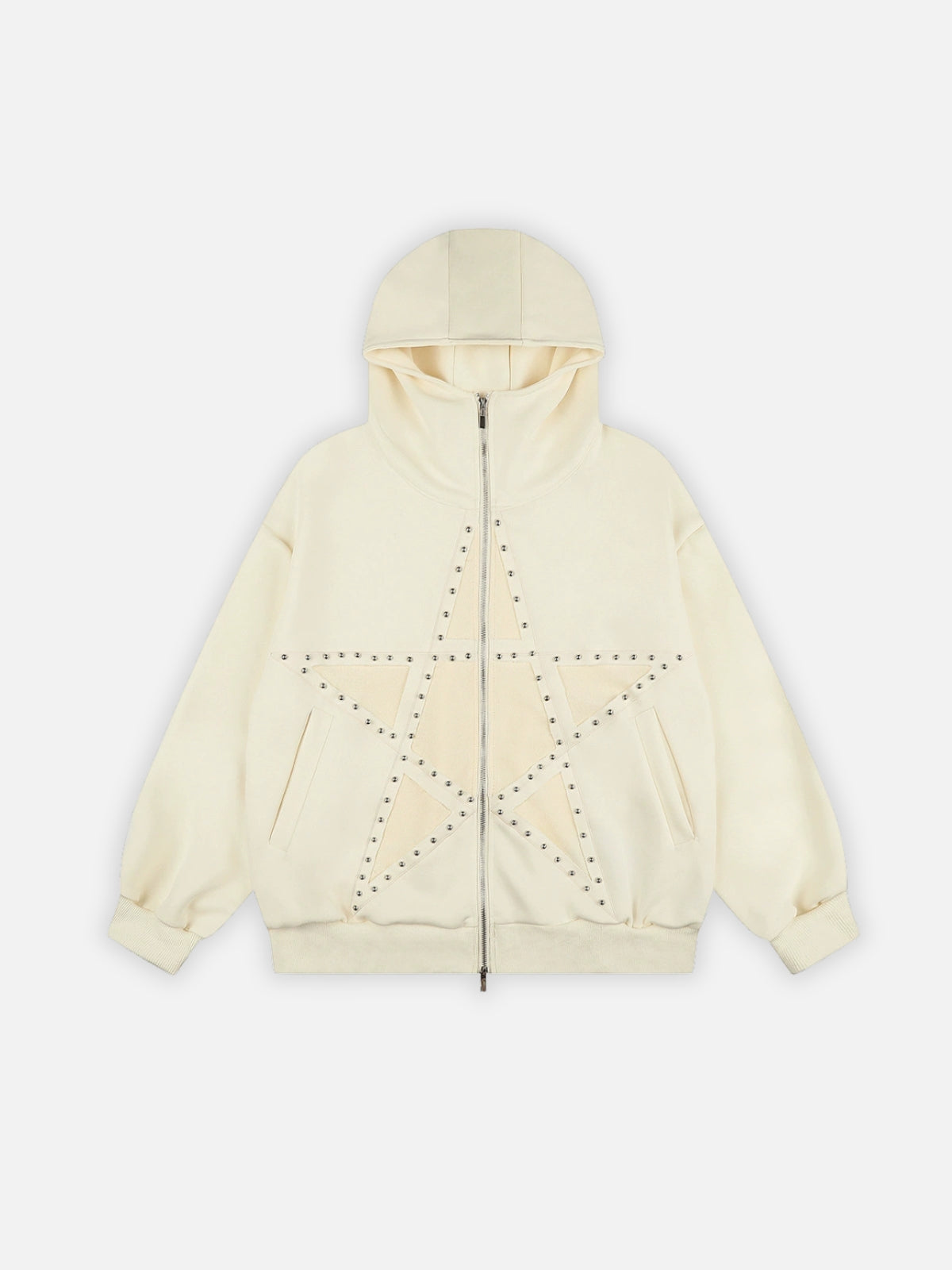 STARAM - Oversized Graphic Zip Up Hoodie