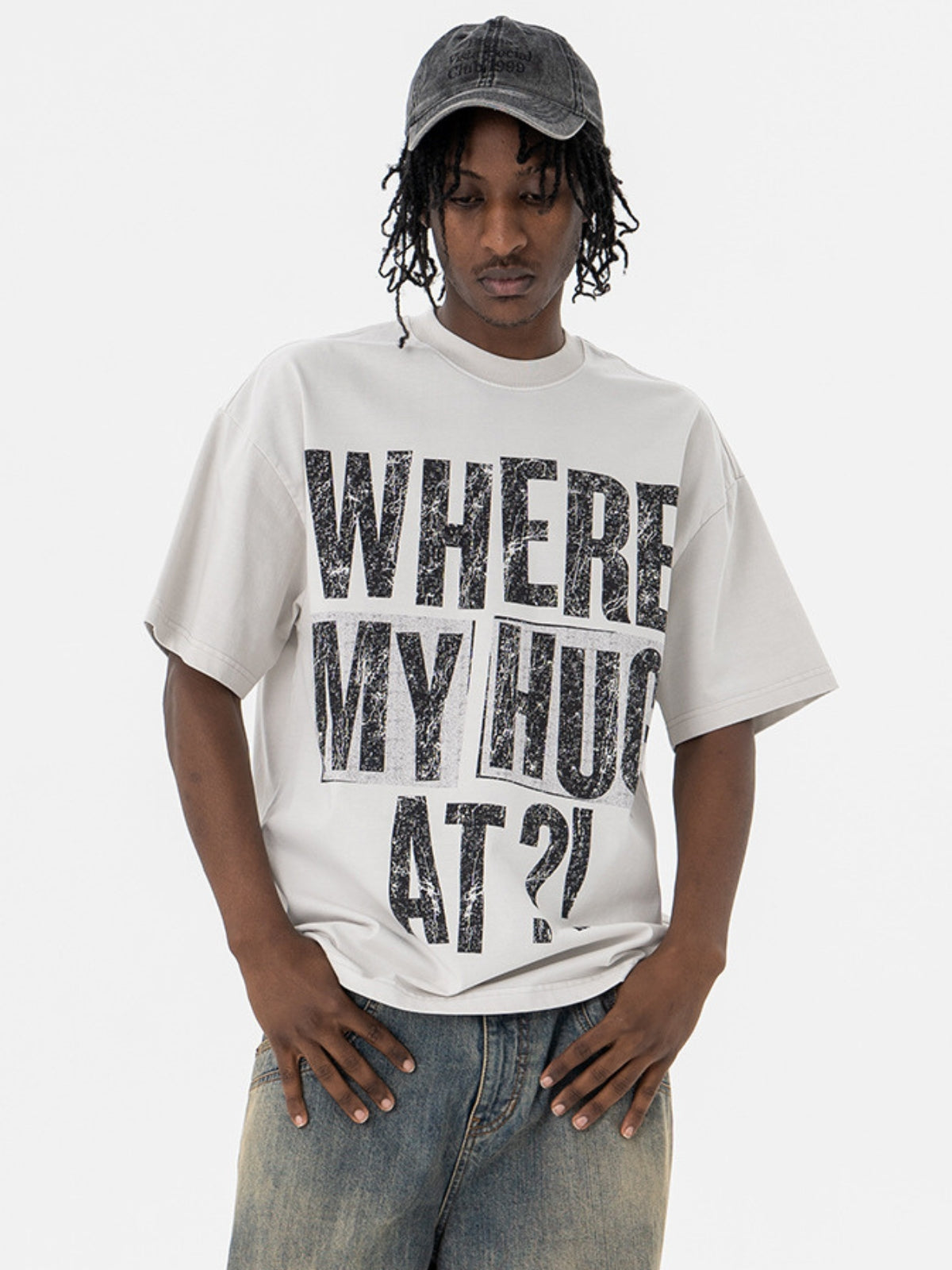 HUG AT? - Oversized Print T-Shirt | TEENWEAR.EU