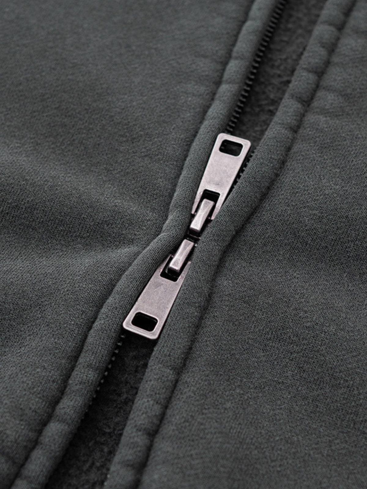 SRIPERS - Premium Oversized Basic Embroidered Zip Up Hoodie | TEENWEAR.EU