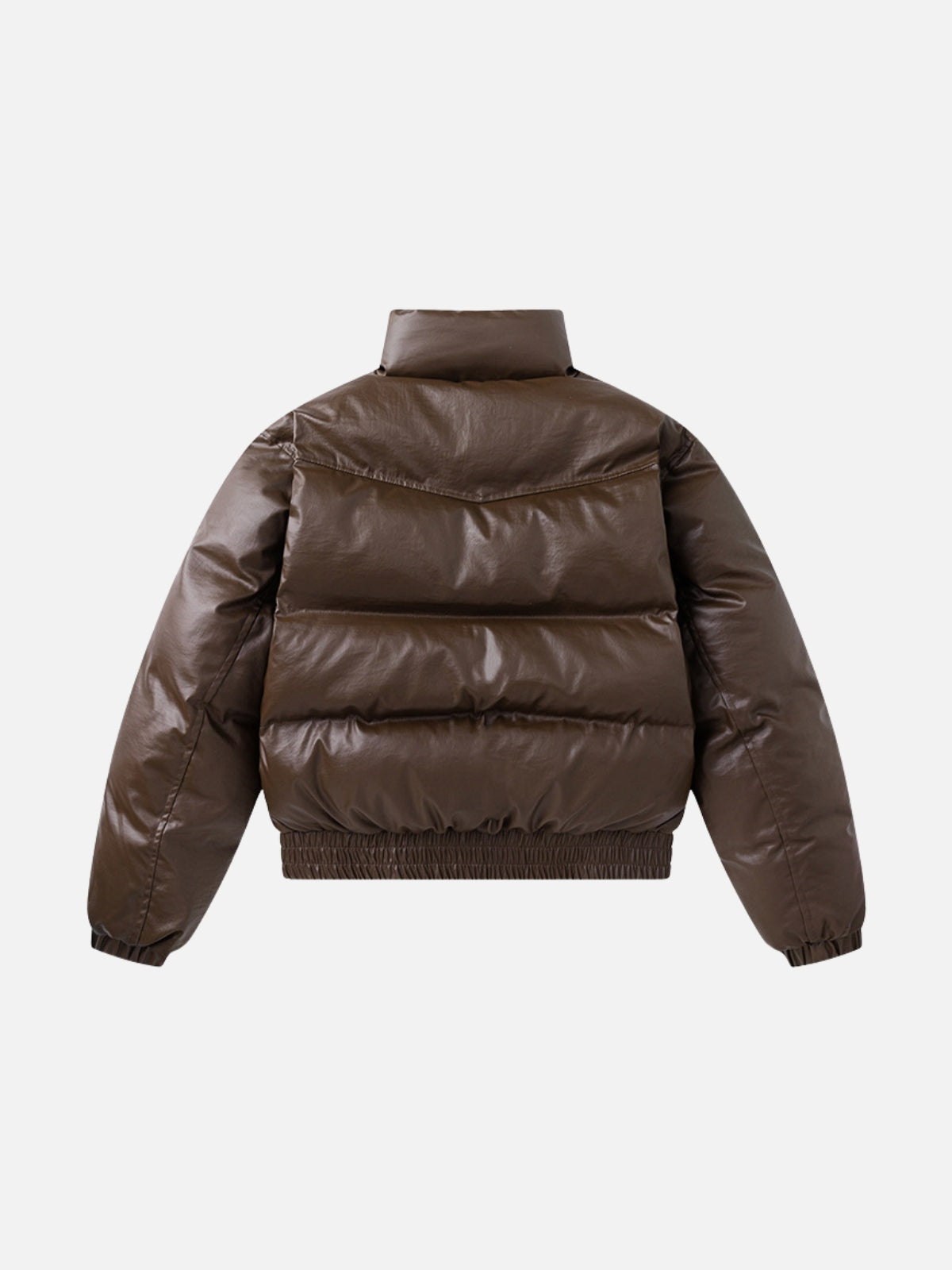 CHOKO – Leather Basic Puffer Jacket