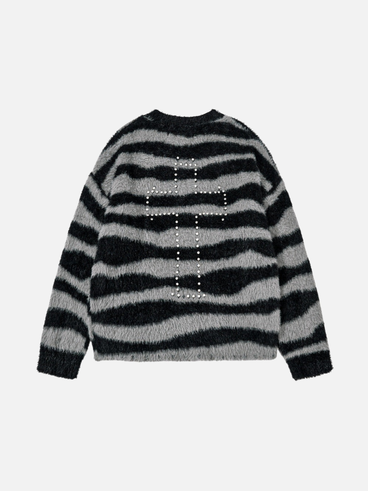 CROSSE - Rhinestone Oversized Graphic Sweater | Teenwear.eu