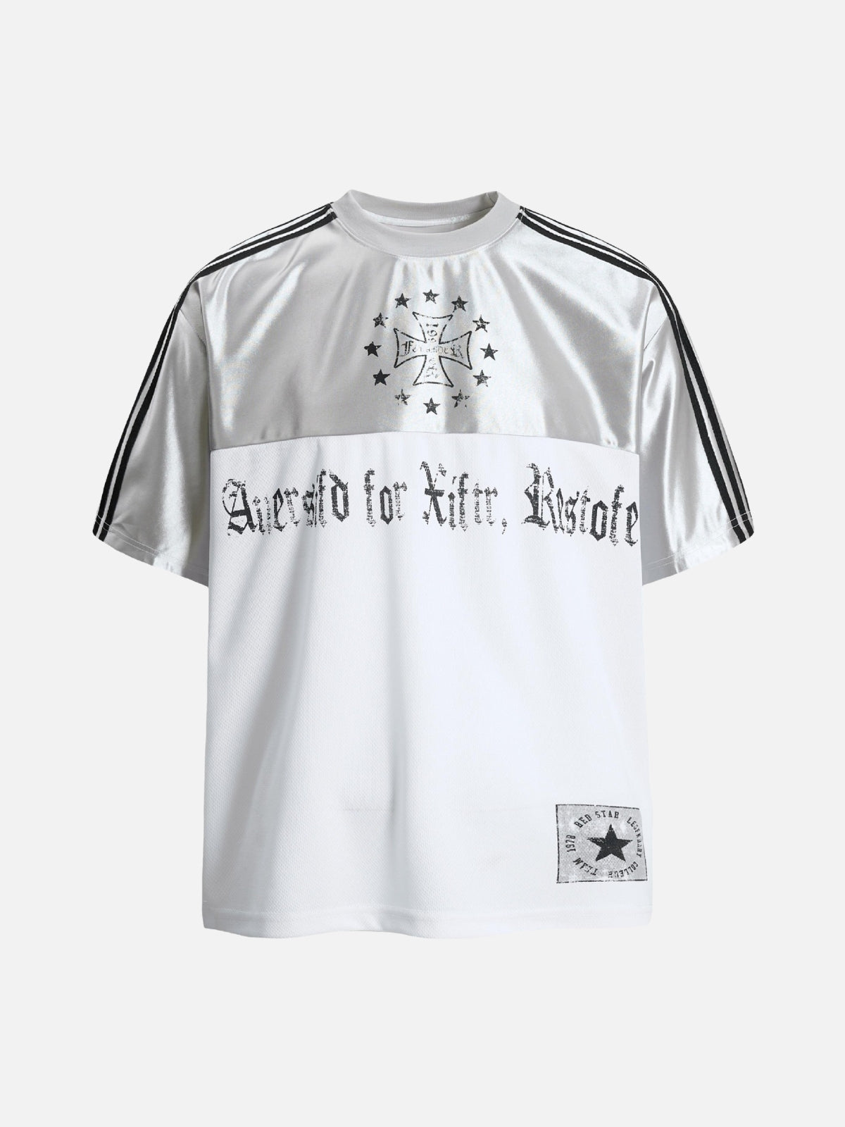 BLACKITO - Oversized Graphic Jersey White | Teenwear.eu
