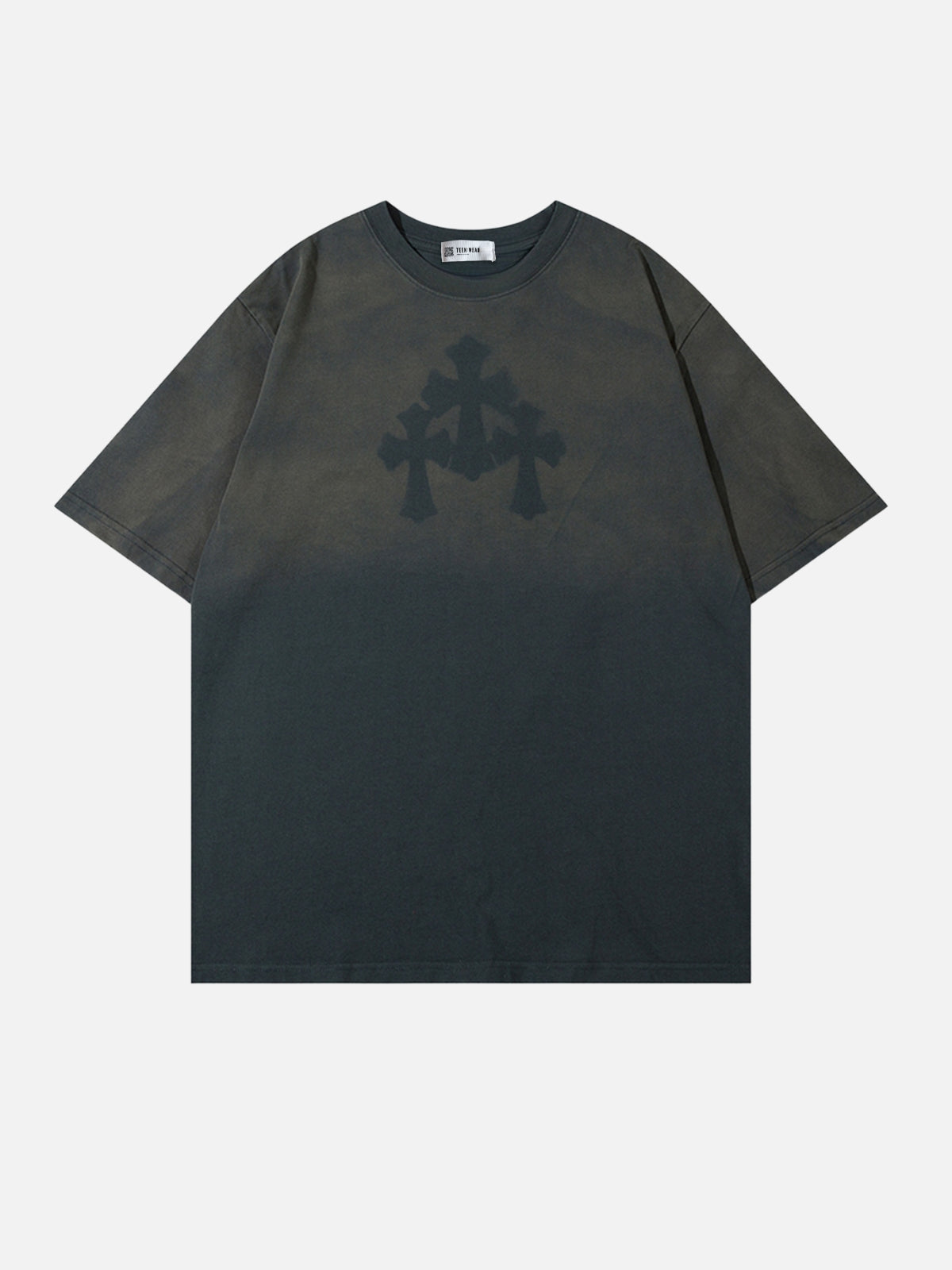 CROSIOS - Oversized Print T-shirt Grey | TEENWEAR.EU