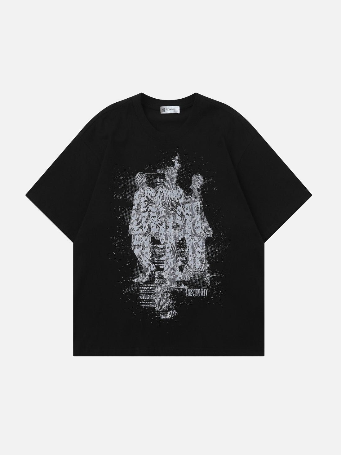 INSUNADE - Oversized Graphic T-Shirt Black | Teenwear.eu