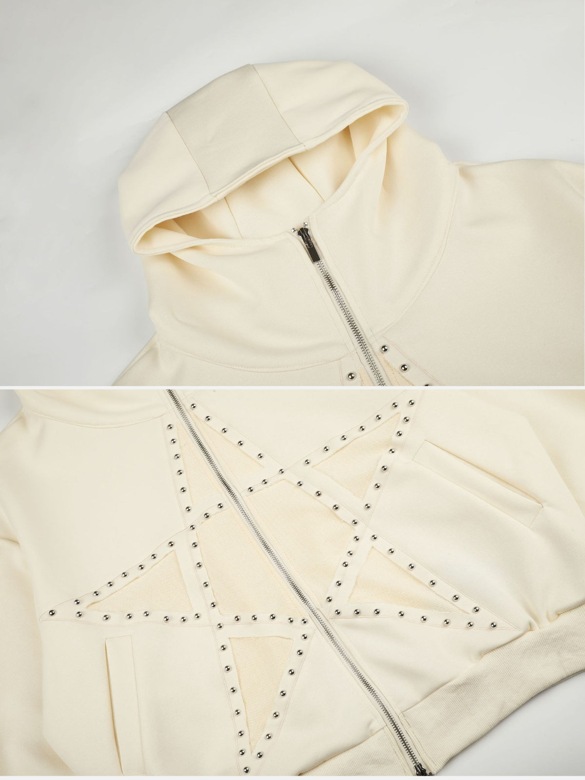 STARAM - Oversized Graphic Zip Up Hoodie