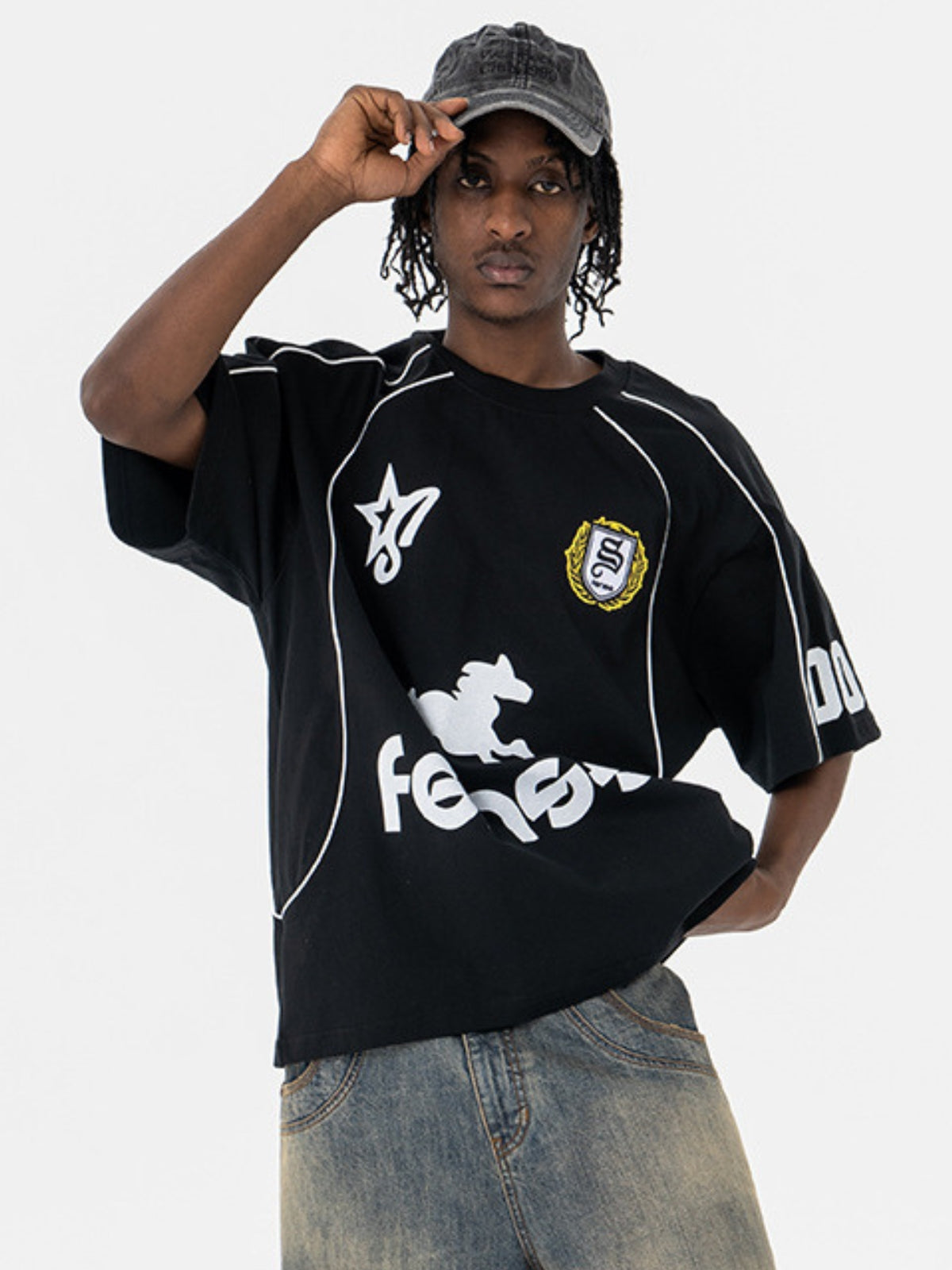 FENSS - Oversized Print Jersey T-Shirt | TEENWEAR.EU