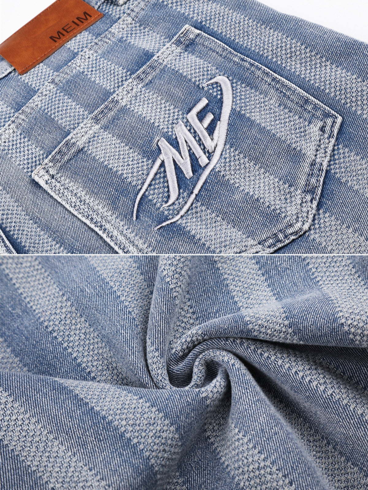 STRIPLETS - Baggy Denim Basic Jorts