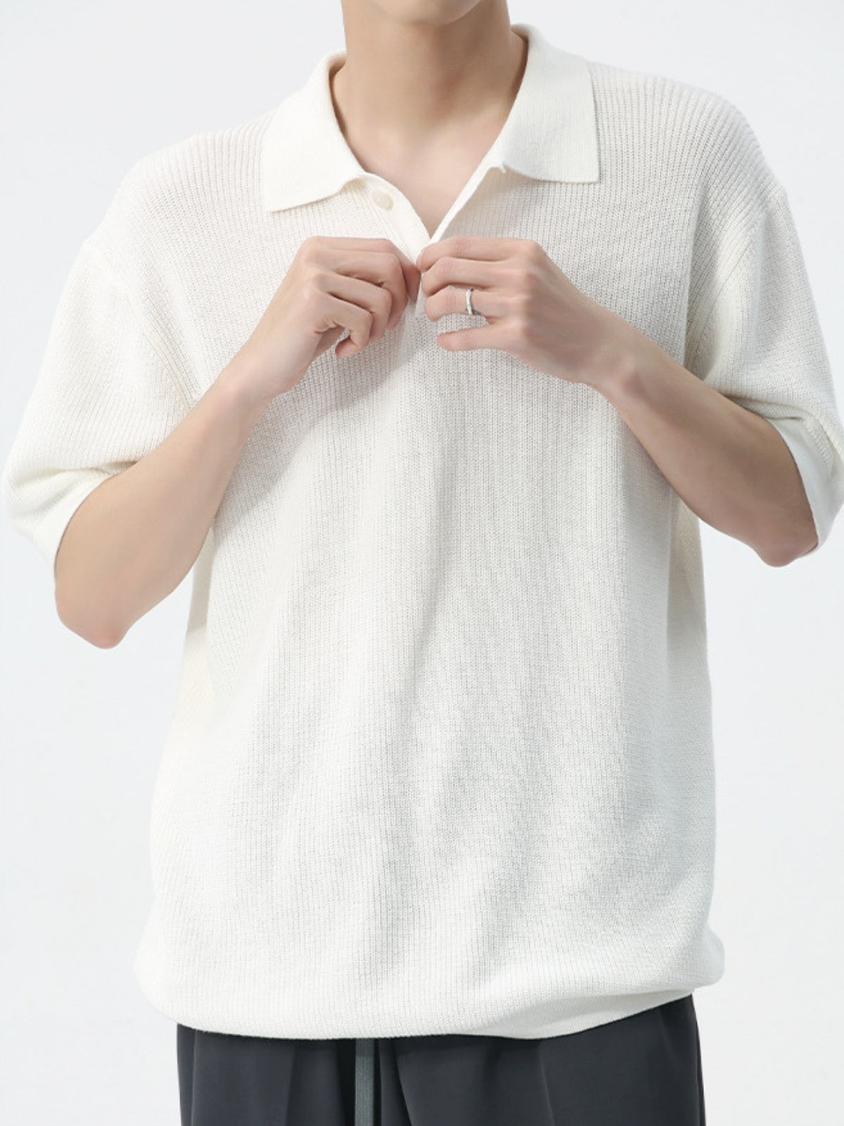 GOMB - Relaxed Basic Polo Shirt | TEENWEAR.EU