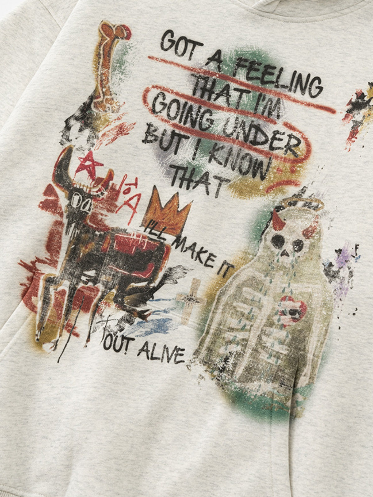 FEELING - Oversized Print Hoodie | TEENWEAR.EU