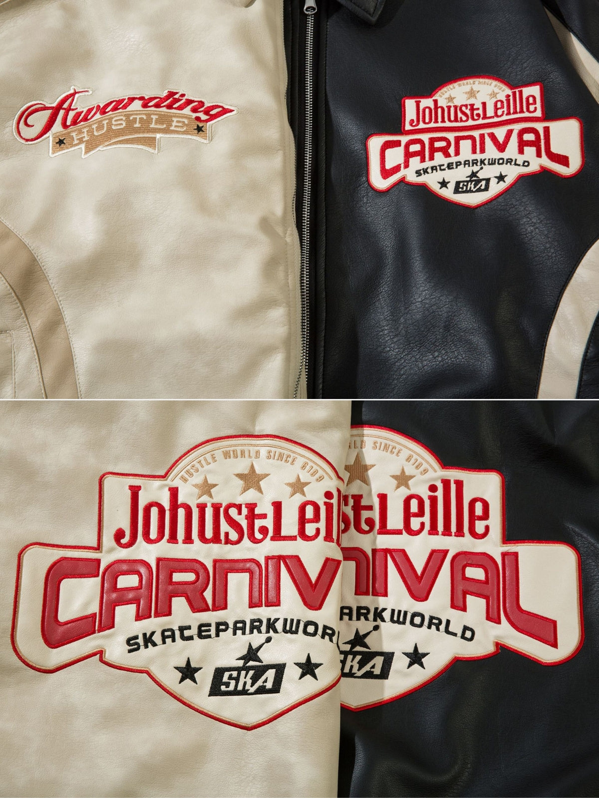 CARNIVAL - Leather Graphic Racing Jacket | TEENWEAR.EU