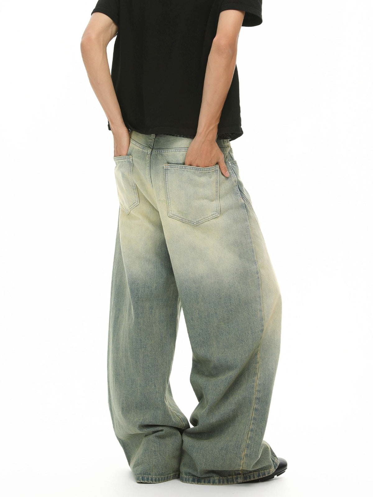 RETRO - Baggy Basic Denim Jeans