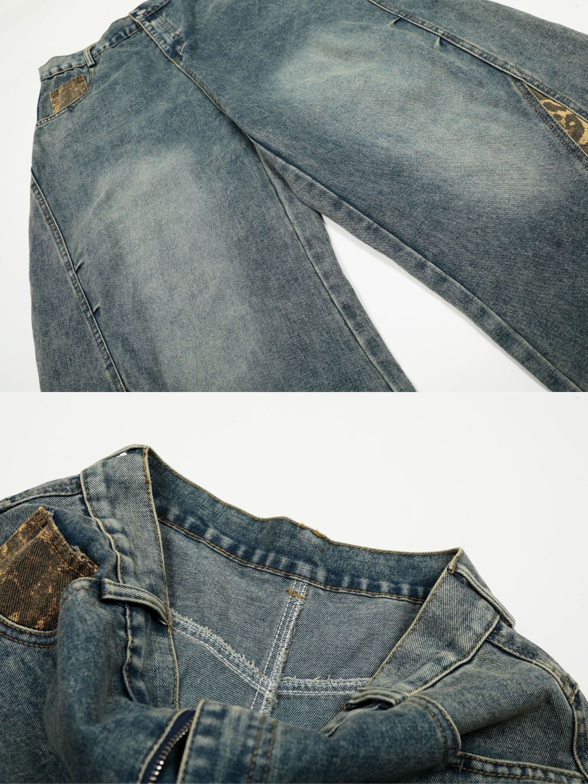 LEO DOWN - Baggy Embroidered Jeans | Teenwear.eu