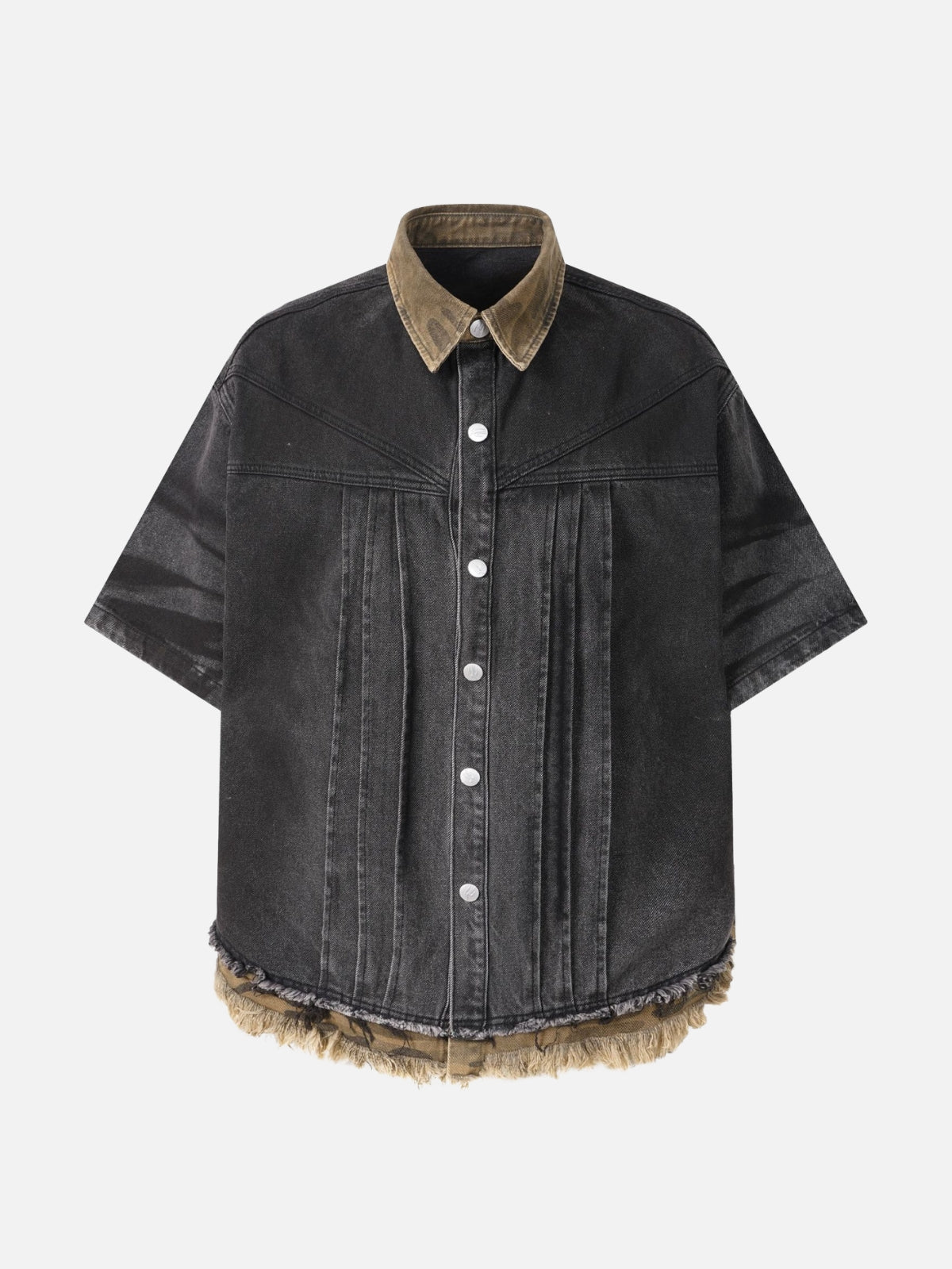 SKAUTY - Oversized Graphic Denim Jacket Black | Teenwear.eu