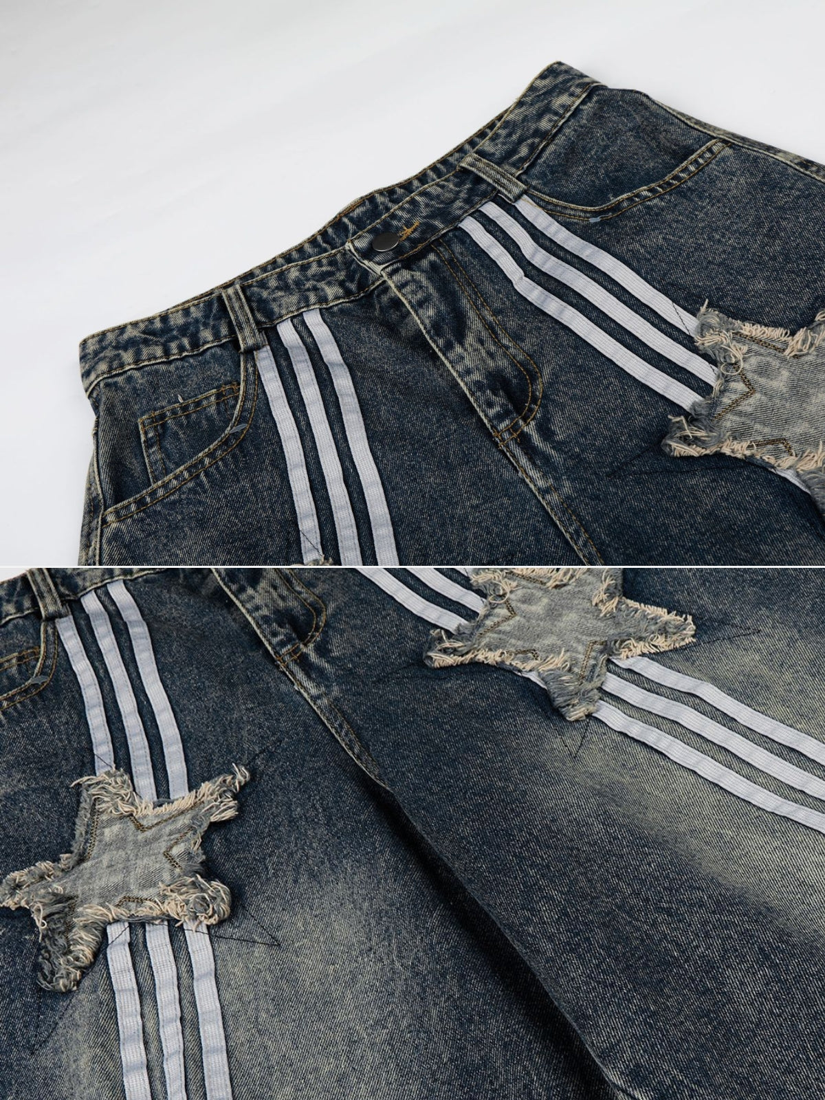 STARY - Baggy Denim Graphic Jorts | Teenwear.eu