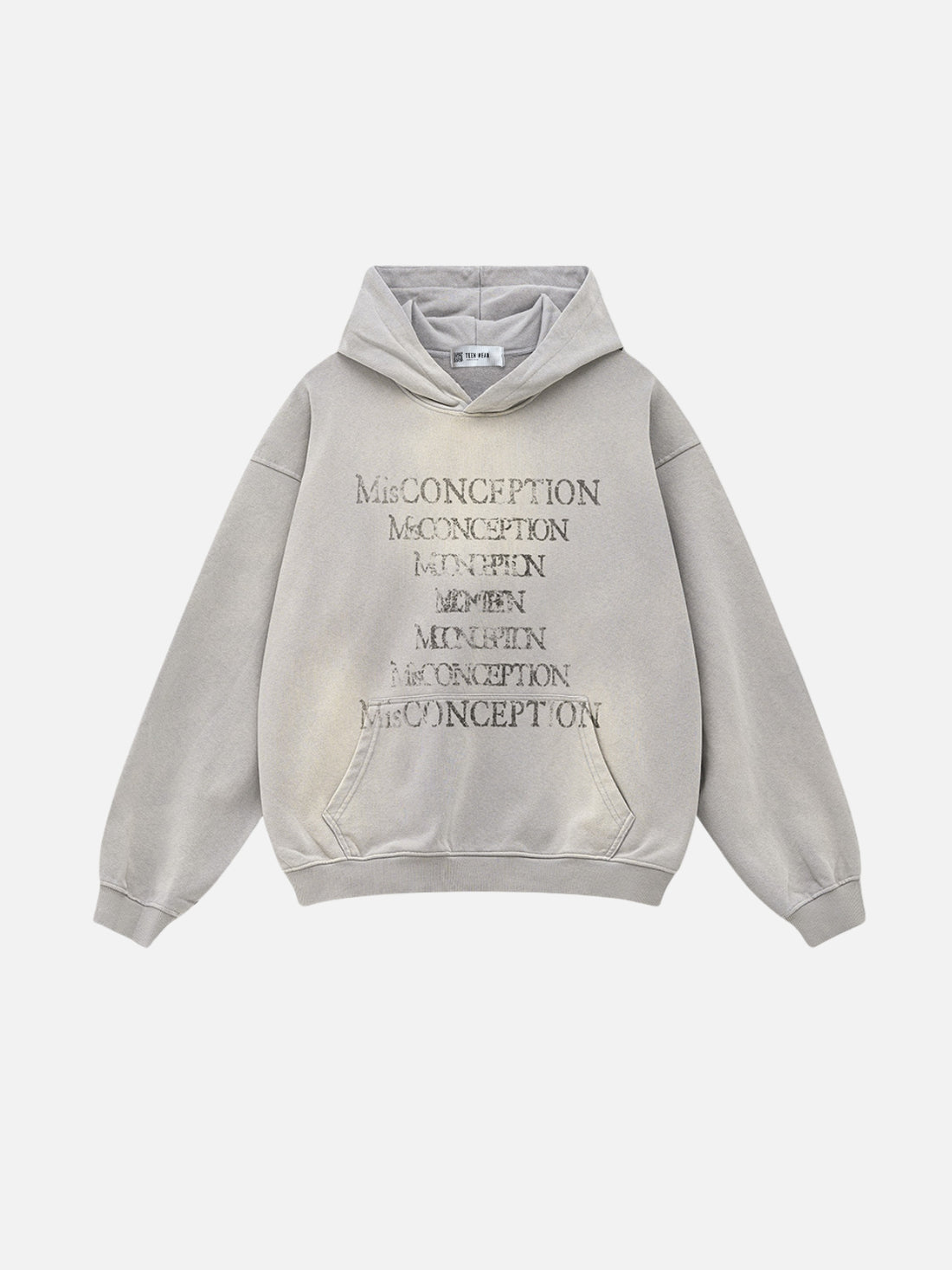 CONCEPTION – Oversized Print Washed Hoodie
