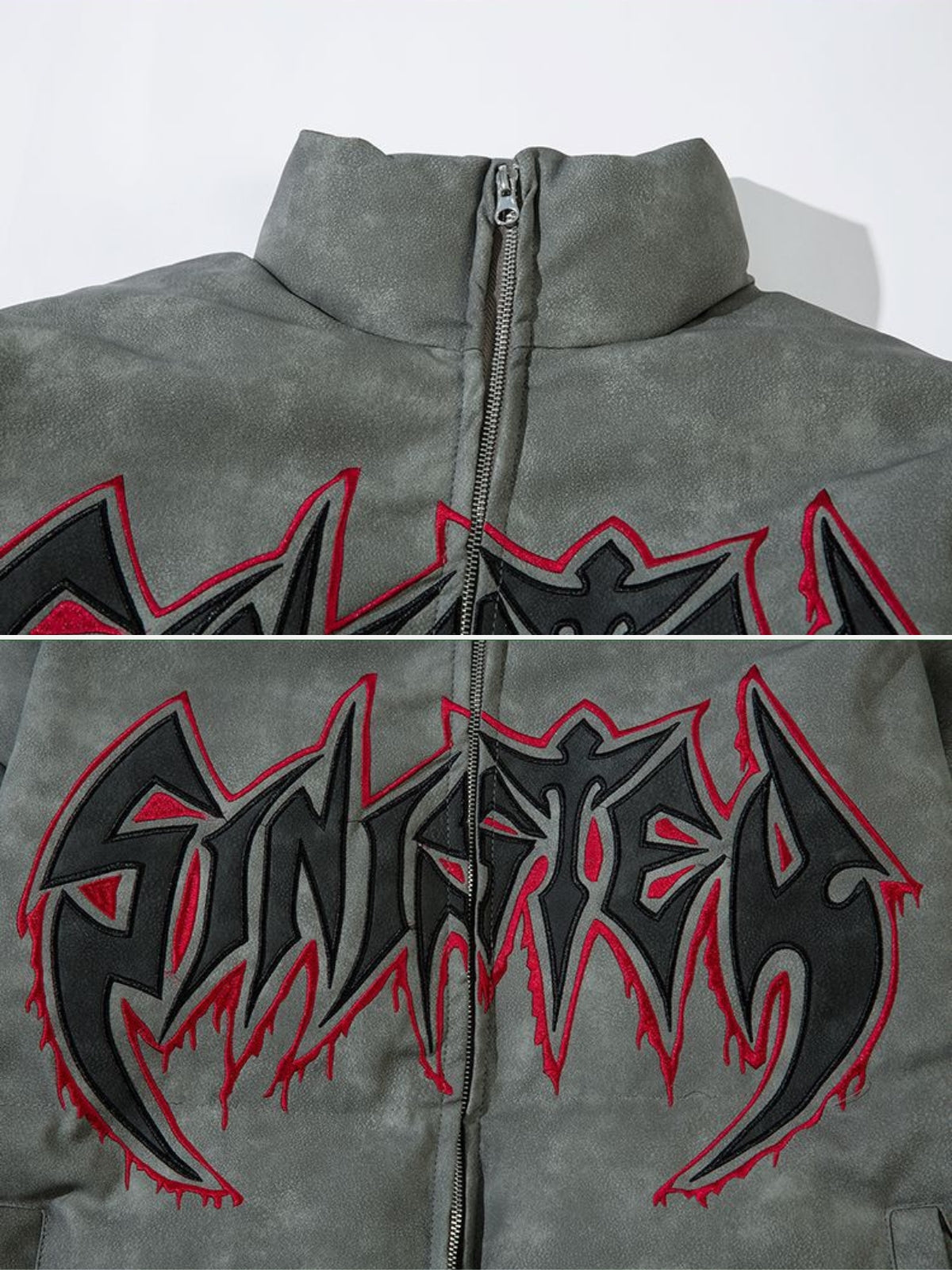 SINISTER - Puffer Embroidered Jacket | TEENWEAR.EU