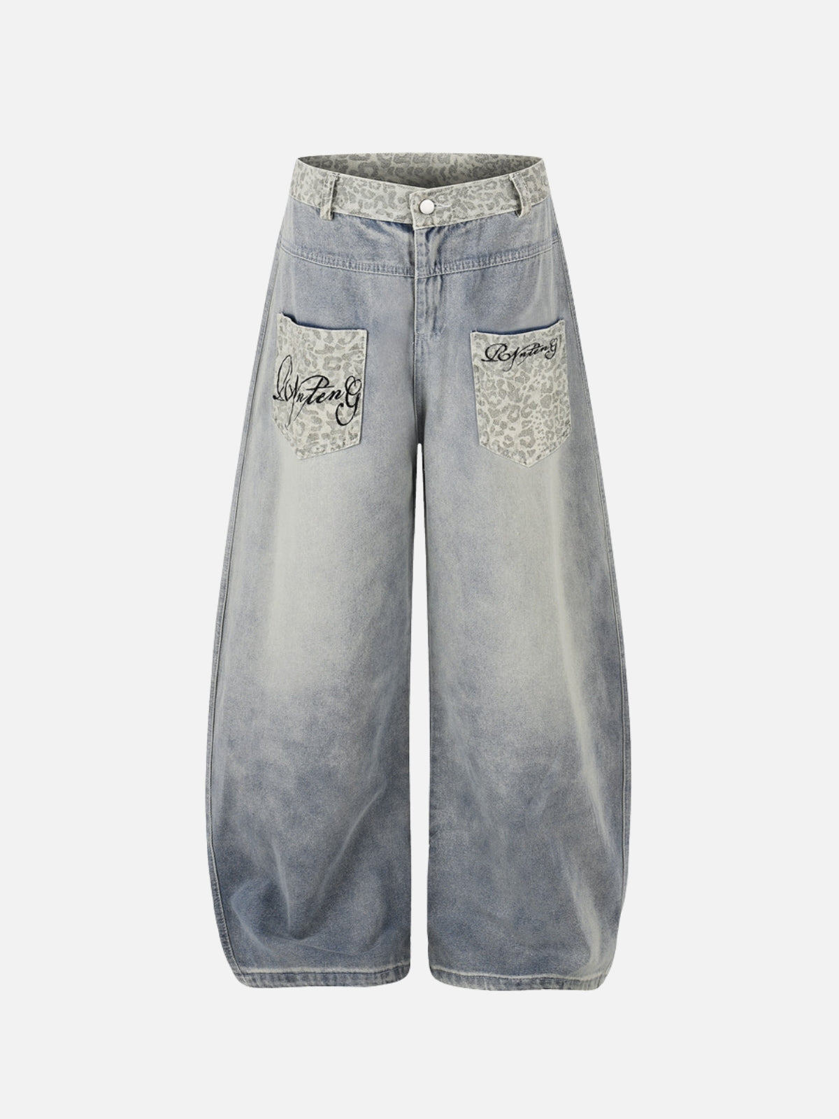 LOVELY - Baggy Graphic Jeans Blue | Teenwear.eu