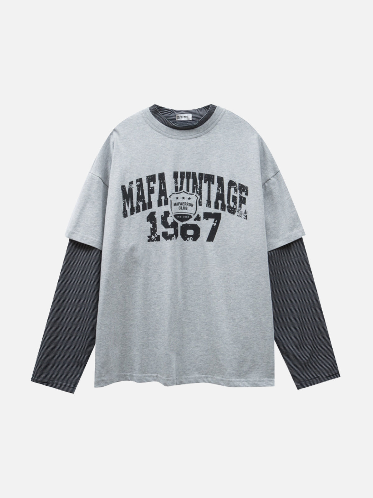 MAFA - Vintage Oversized Graphic Long Sleeve T-Shirt